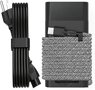 QIOUZW 65W USB C Laptop Charger Compatible with HP Laptop Charger Spectre X360 Elitebook Envy Omnibook Elite Dragonfly Chromebook ProBook Zbook Type C Computer Charger AC Adapter Power Cord Supply