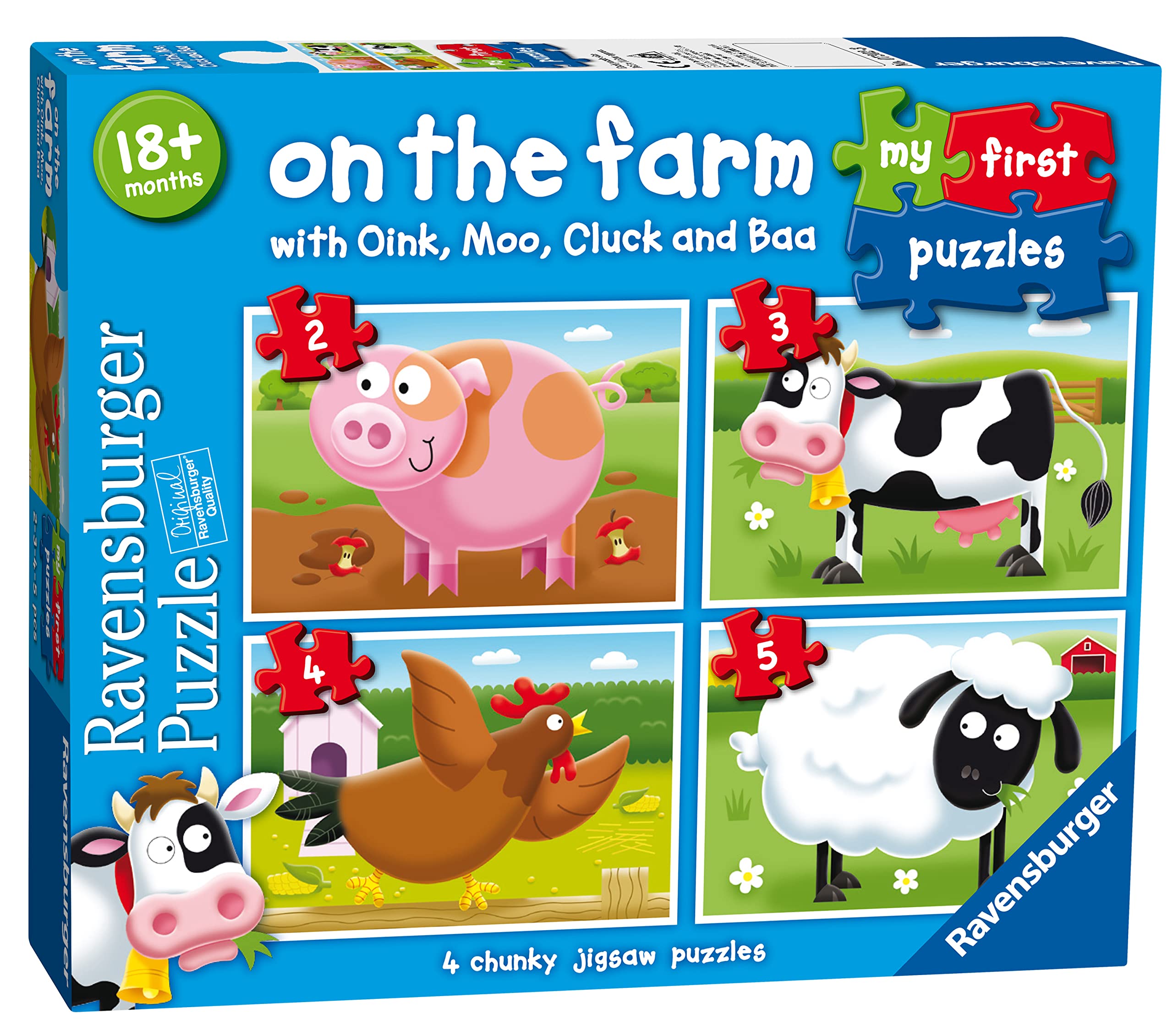 Ravensburger Children Puzzles My First Puzzle, On the Farm - Ages 1+