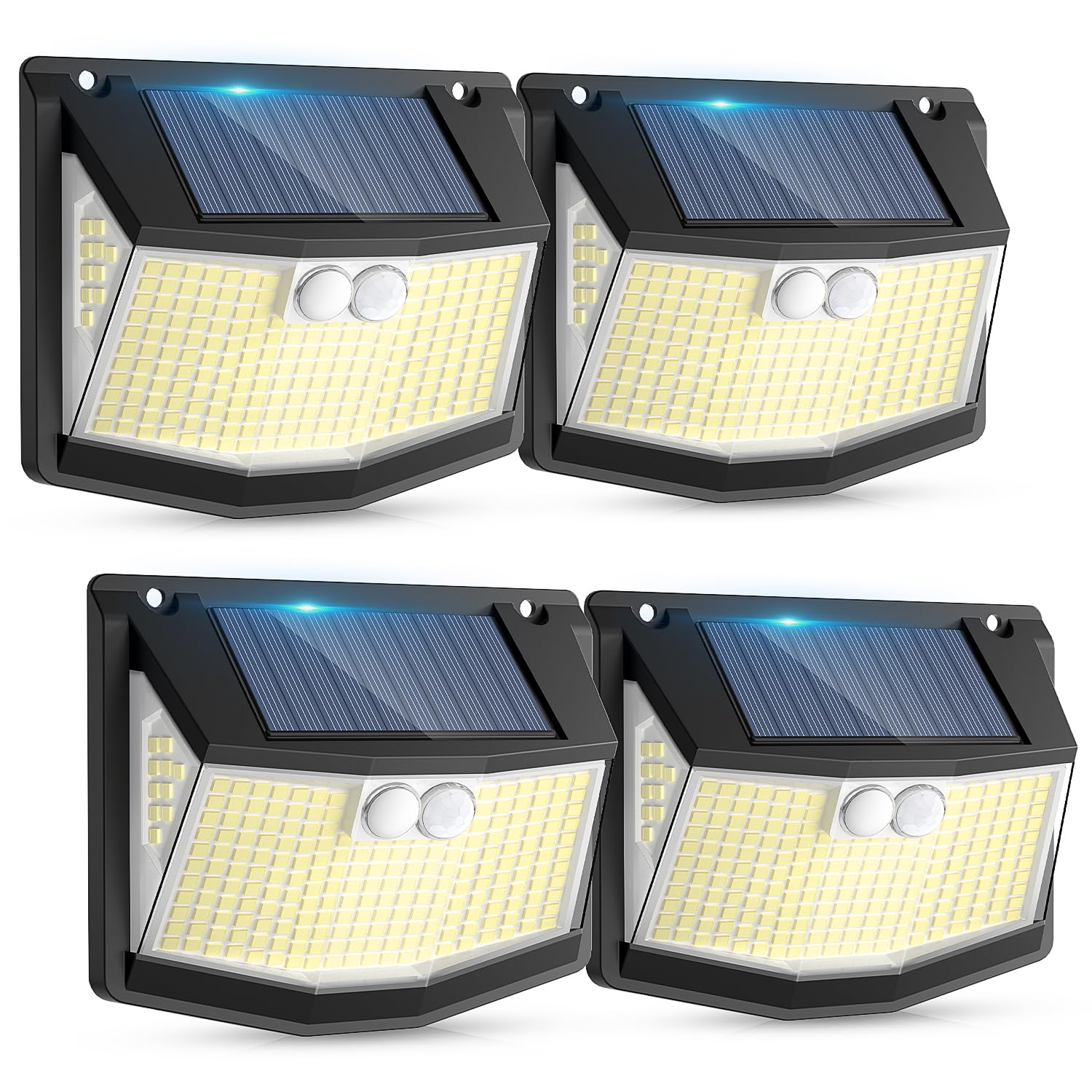 Outdoor Garden Solar Security Lights 248 LED Solar Powered Wall Lights | 3 Motio
