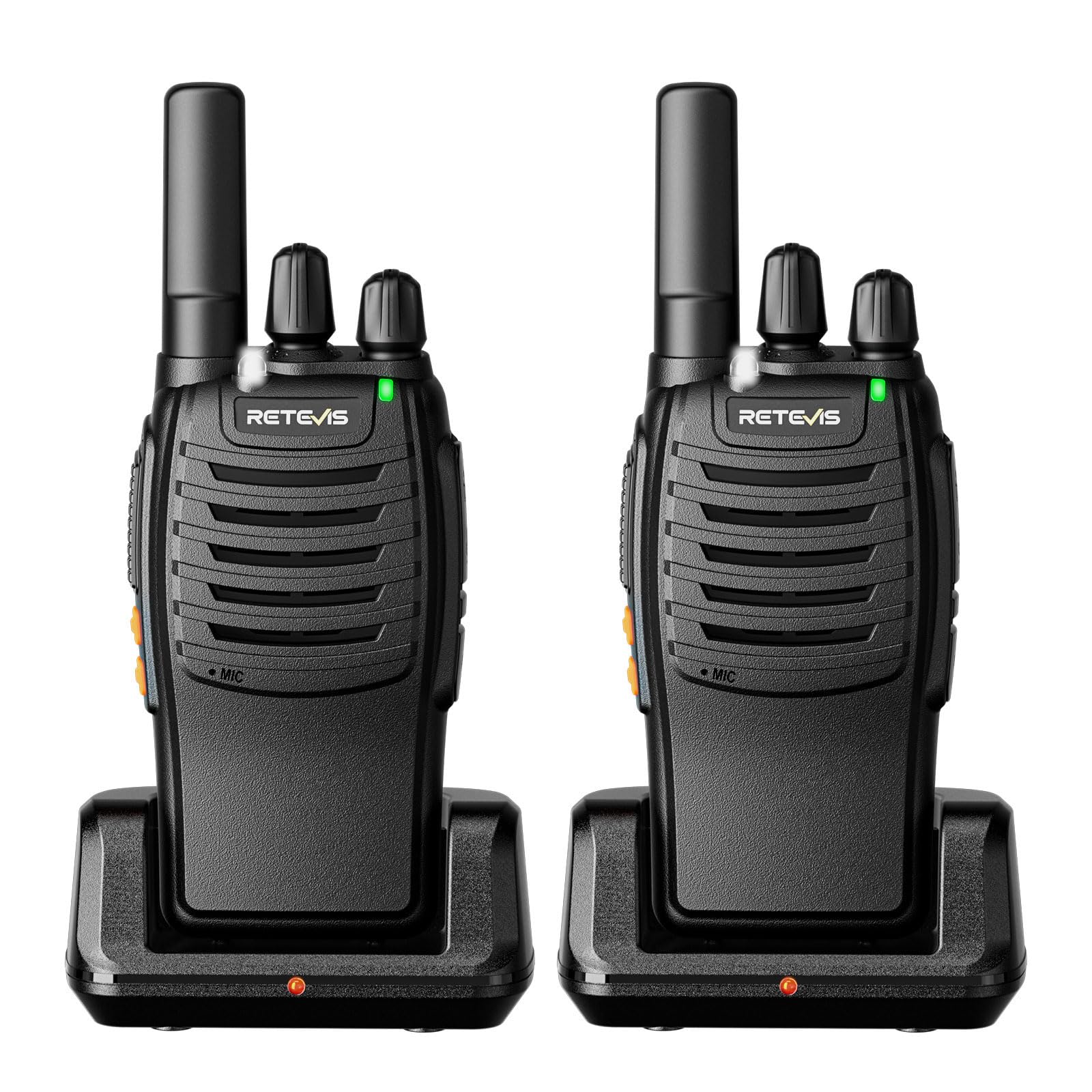 Retevis H777 Walkie Talkies, 2 Way Radios Long Range, Compact (2 Pack) | FRS, Po