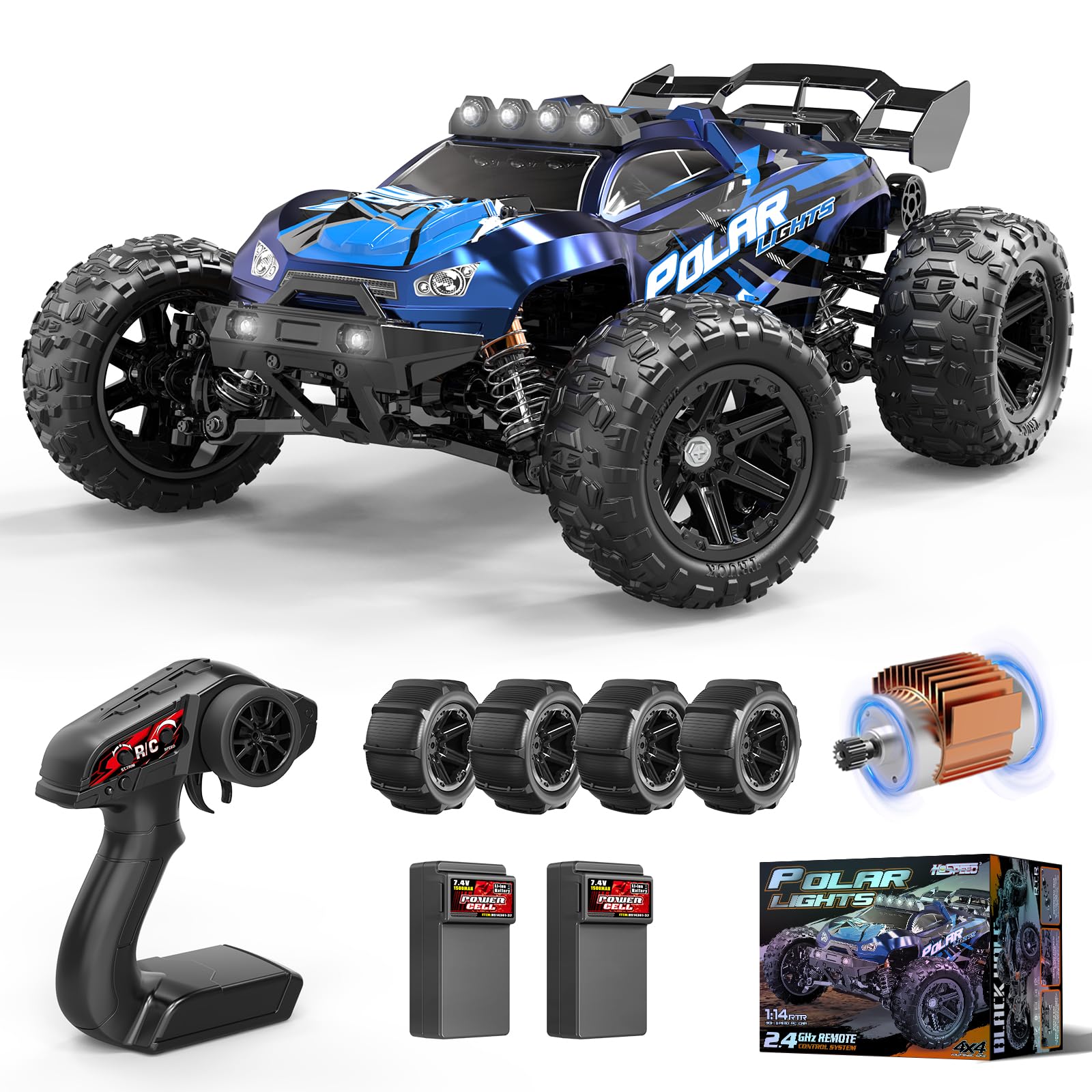 Rc Cars 1:14 All Terrain RC Car for Adults & Boys, 4WD Off-Road RC Truck | 40km/