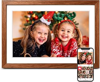 Frameo 10.1'' Digital Picture Frame WiFi, Electronic Photo Frame 32GB | 1280*800 HD Touch Screen Photo Digital Frame for Wall, Share Photo Video, Gifts for Mom, Anniversary House Warming Gifts