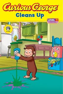 Curious George Cleans Up: A Hilarious Picture Book About Spilling Grape Juice and Creative Problem Solving (Curious George TV, 5)