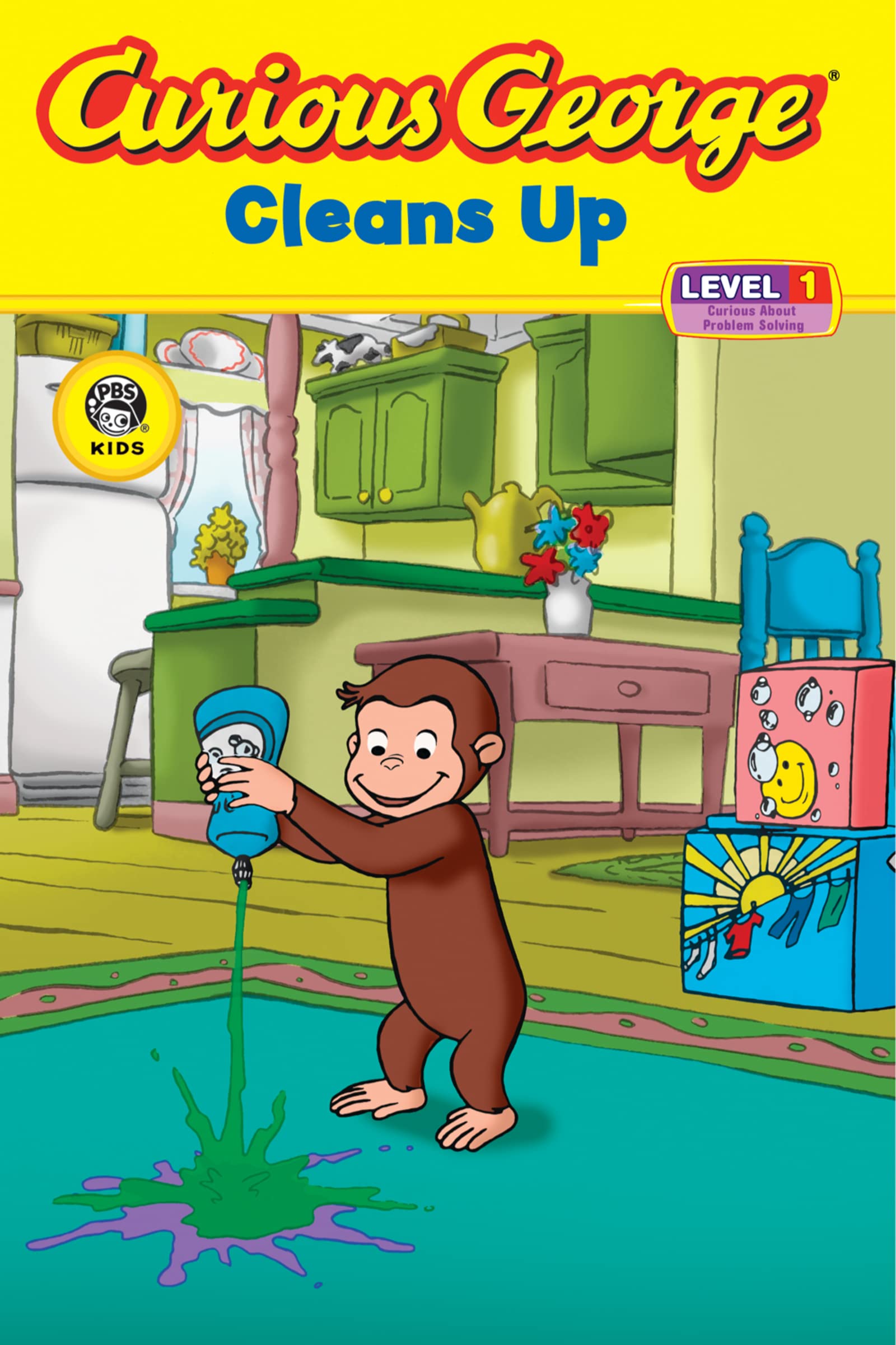 Curious George Cleans Up: A Hilarious Picture Book About Spilling Grape Juice an