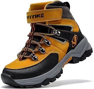 ASHION Winterschuhe Jungen Warme Kinder Trekking Schneestiefel