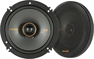 KICKER 51KSC6504 KS-Series 6.5" Coaxial Speakers with .75" tweeters, 4-Ohm, Pair