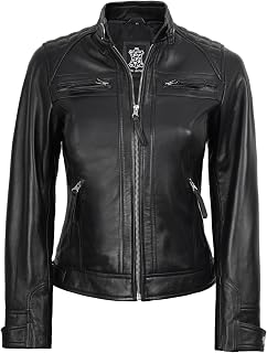 fjackets Leather Car Coats For Men - ¾ Length Real Lambskin Mens Fashion Brown & Black Leather Jacket Men