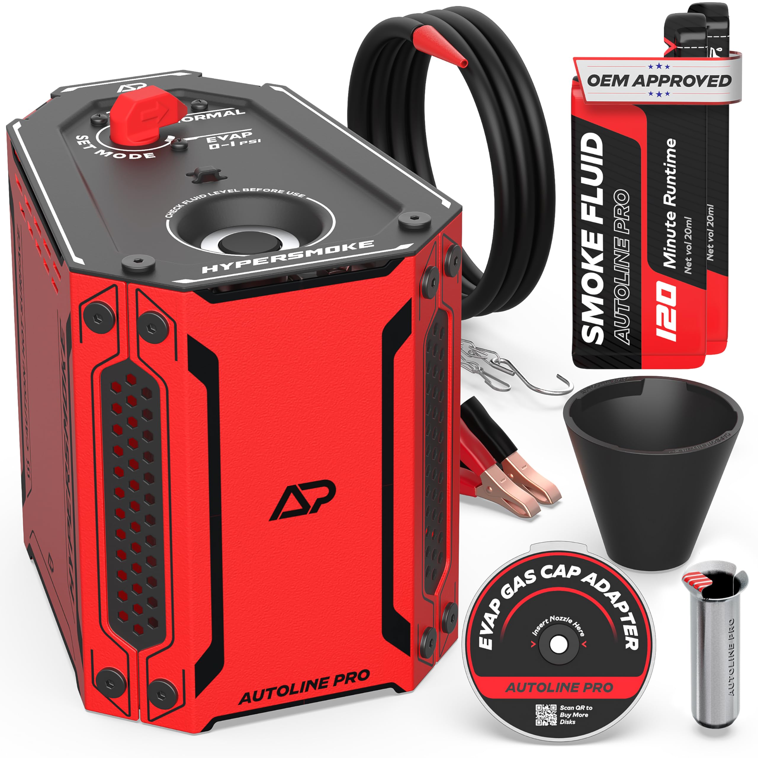 AutoLine Pro HyperSmoke™ Automotive Smoke Machine EVAP Vacuum Leak Tester – Adju