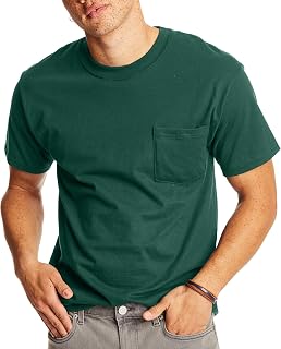 Hanes Men's Short Sleeve Beefy T-Shirt with Pockets US Size:
