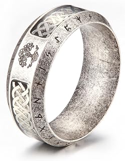 8mm Stainless Steel Tree of Life Viking Band Ring for Men Women Celtic Knot Silver Gold Tone Amulet Ring Vintage Uni Viking Jewelry US Size 7-13