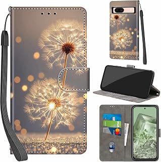 Cover per Google Pixel 8A custodia portafoglio Dente di leone