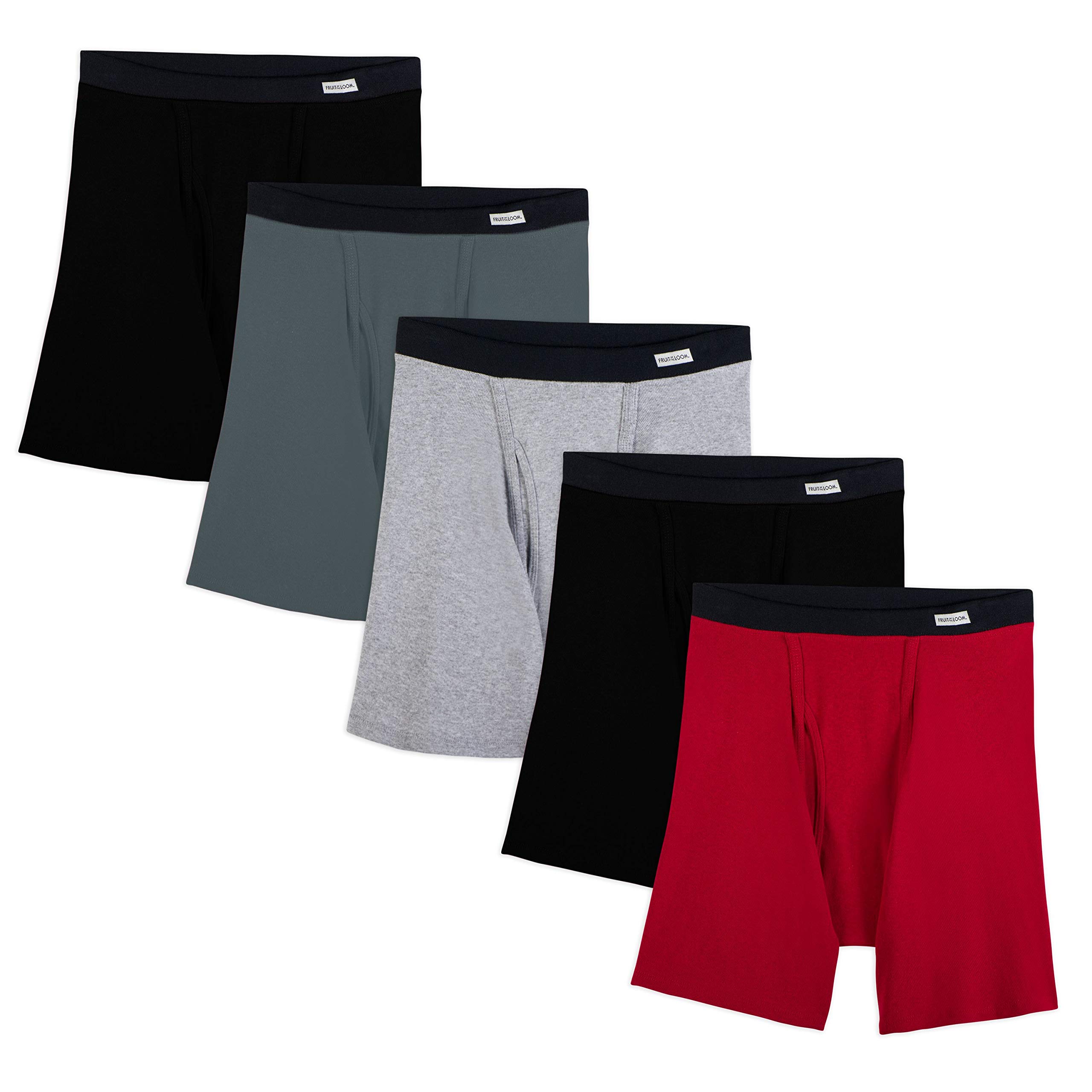 Fruit of the Loom Men's No Ride Up Boxer Brief