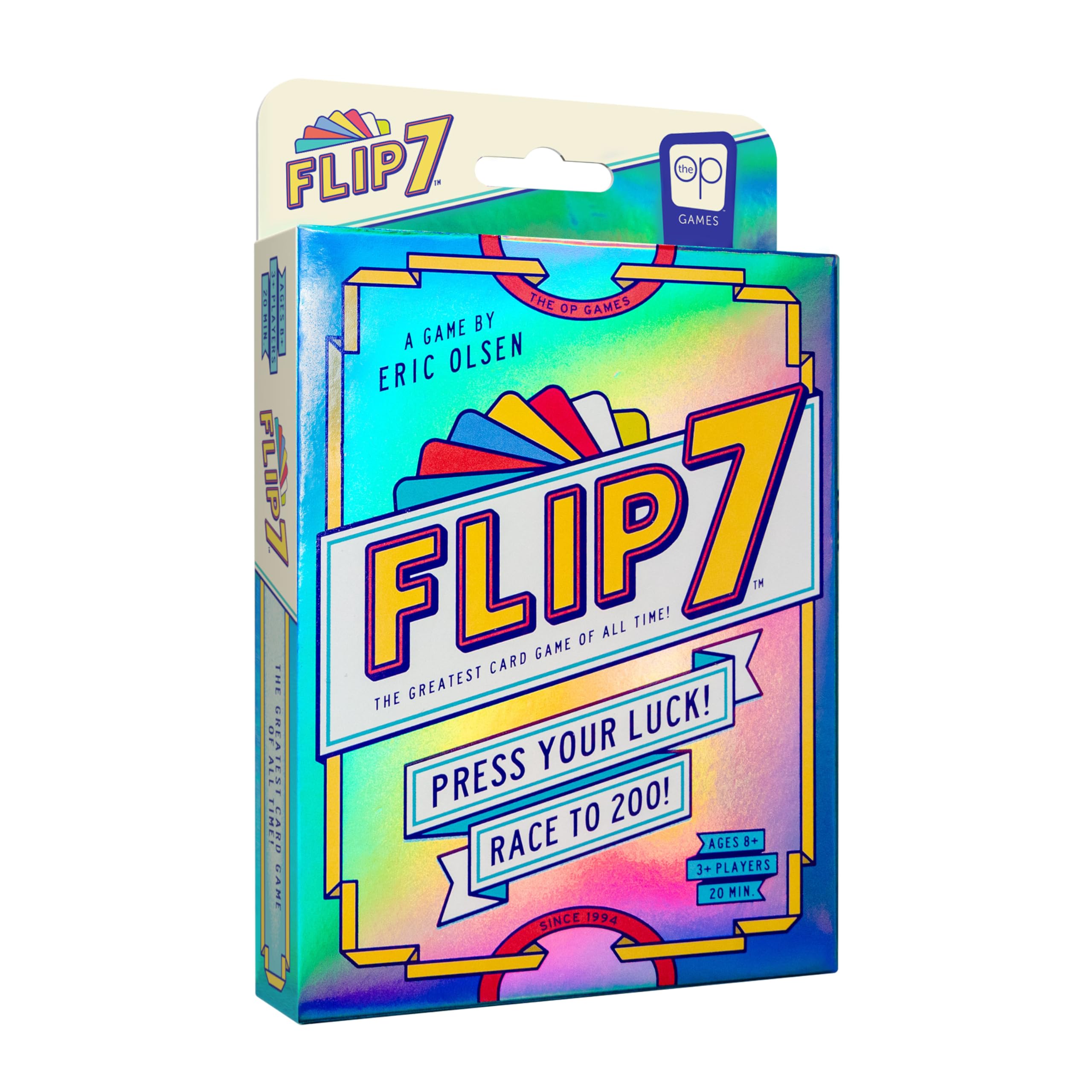 USAOPOLY Flip 7 Card Game, The Ultimate Blend of Press Your Luck Strategy | Fast