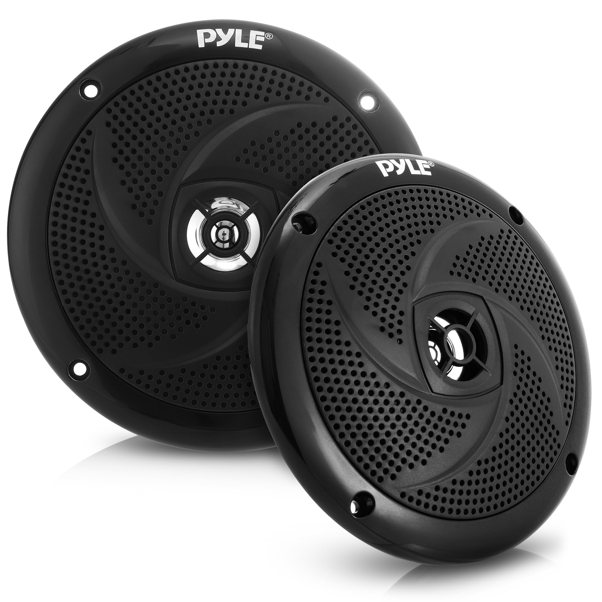 Pyle Waterproof Marine Speakers - Pair of 5.25" 180 Watt Low Profile Slim Style 