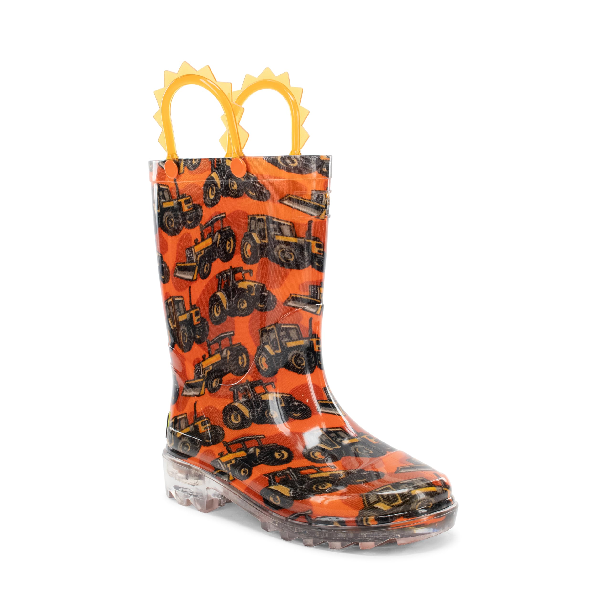 Western Chief Waterproof rain boots with handles for easy on and off for boys an