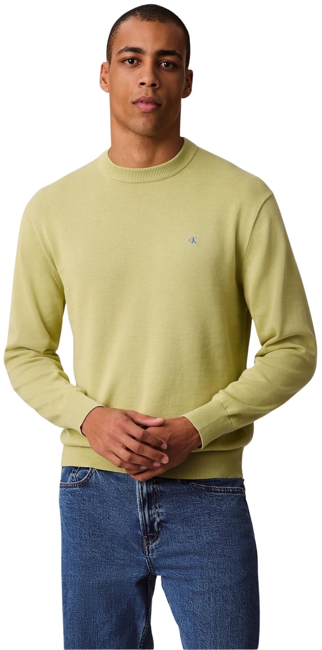 Calvin Klein Men's Cotton Relaxed Round Neck Pullover