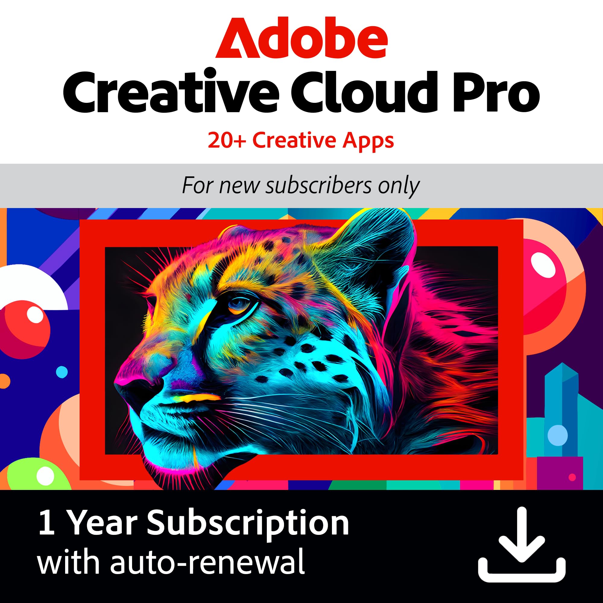 Adobe Creative Pro | Graphic Design Software | AI Powered Features | PC/MAC| 12-