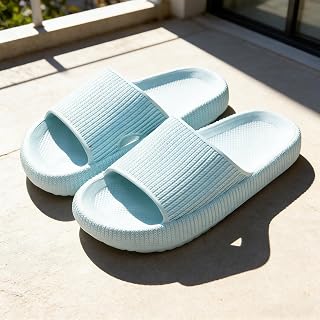 Cloud Slippers for Kids Boys Girls Shower Bathroom Non-Slip Open Toe Super Soft Comfortable Thick Sole Cozy