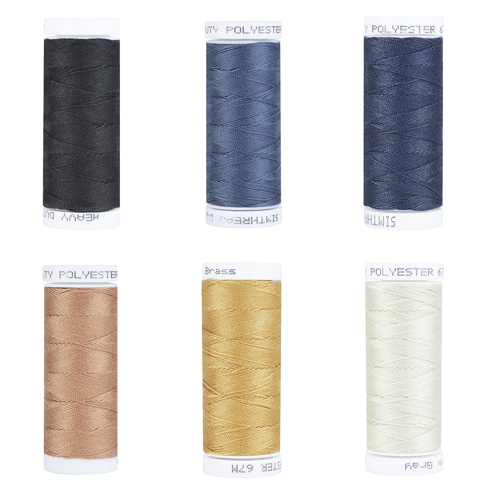 Simthread Heavy Duty Blue Jeans Thread 20 Weight 3-Ply for Denim Sewing | Core-S