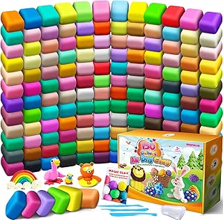 ESSENSON Air Dry Clay 150 Colors, Modeling Clay for Kids | DIY Molding Magic Clay, Includes Tools, Toys Gifts for Age 3 4 5 6 7 8+ Years Old Boys Girls