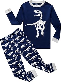 Family Feeling Kids & Toddler Boys Pajamas 2 Piece Pjs Set 100% Cotton Sleepwear