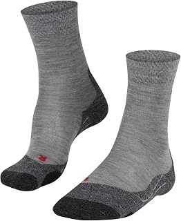 FALKE Men's TK2 Explore Melange Anatomical Trekking Socks Virgin Wool, Artificial Fibre