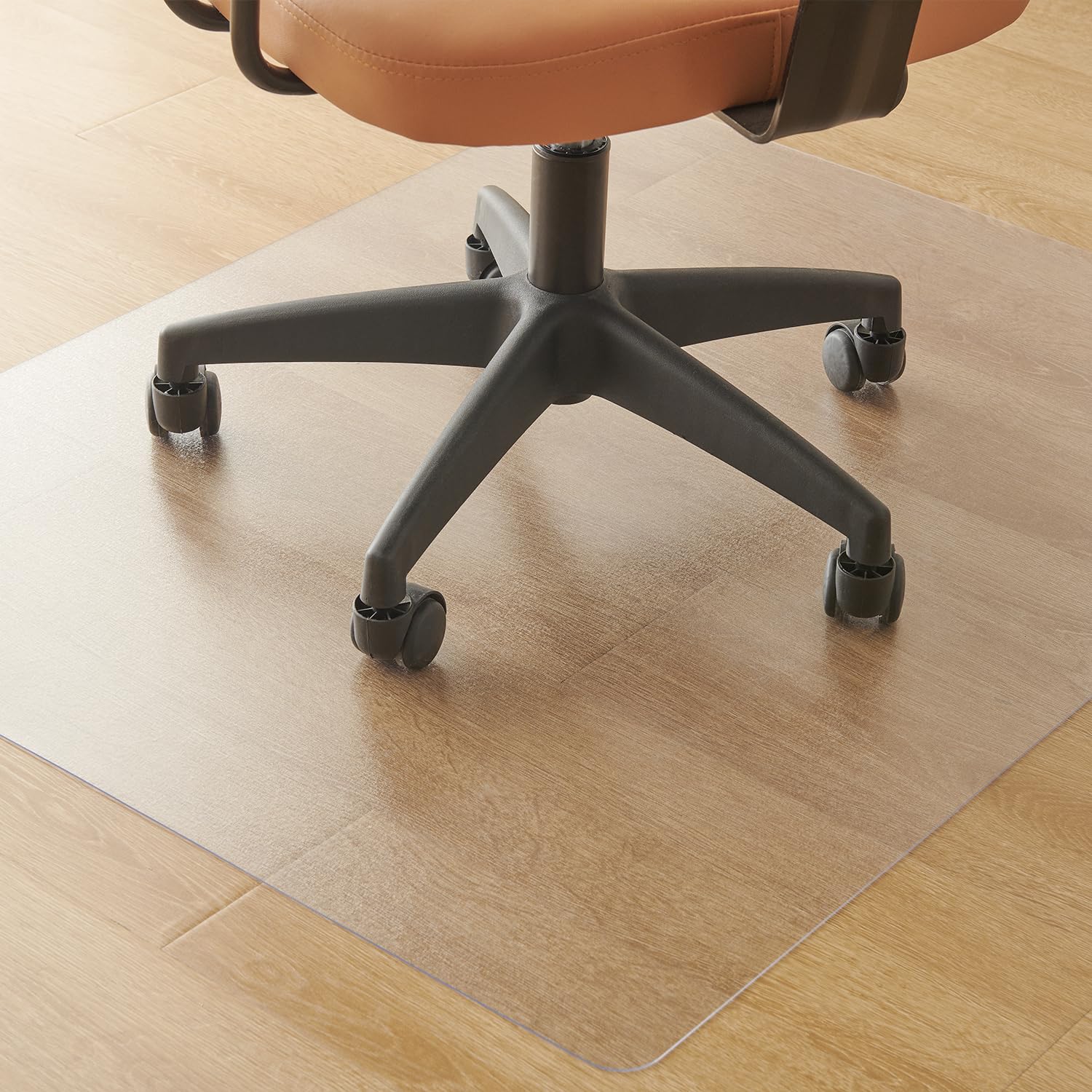 クモリ(Kumori) チェアマット PVC 床保護マット 80X100cm クリア 厚さ1.5mmキズ防止 凹み防止 抗菌 防カビ ズレない エンボス ゲーミ