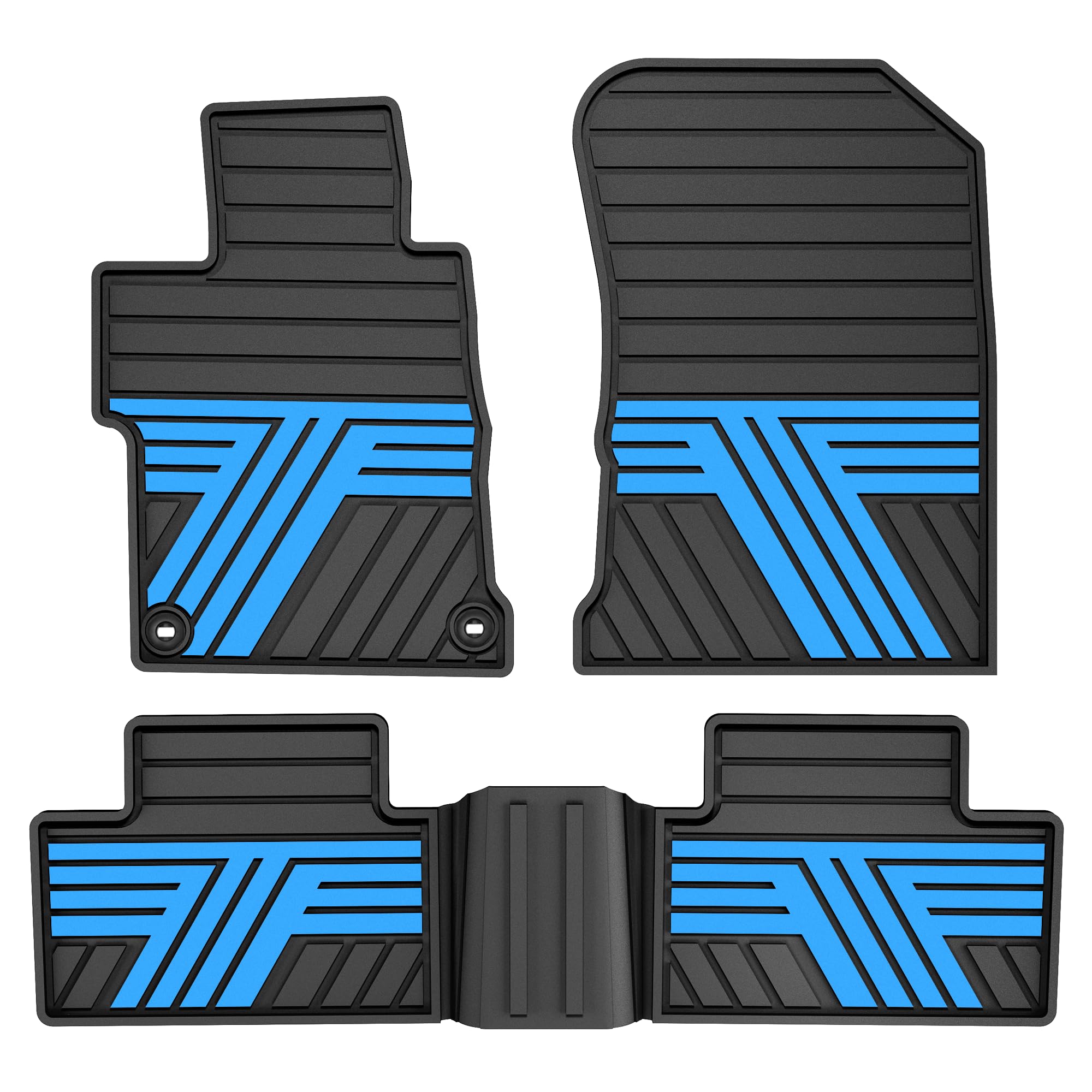 TTX LIGHTING Rubber Floor Mats for Honda Civic 2012-2015 Sedan