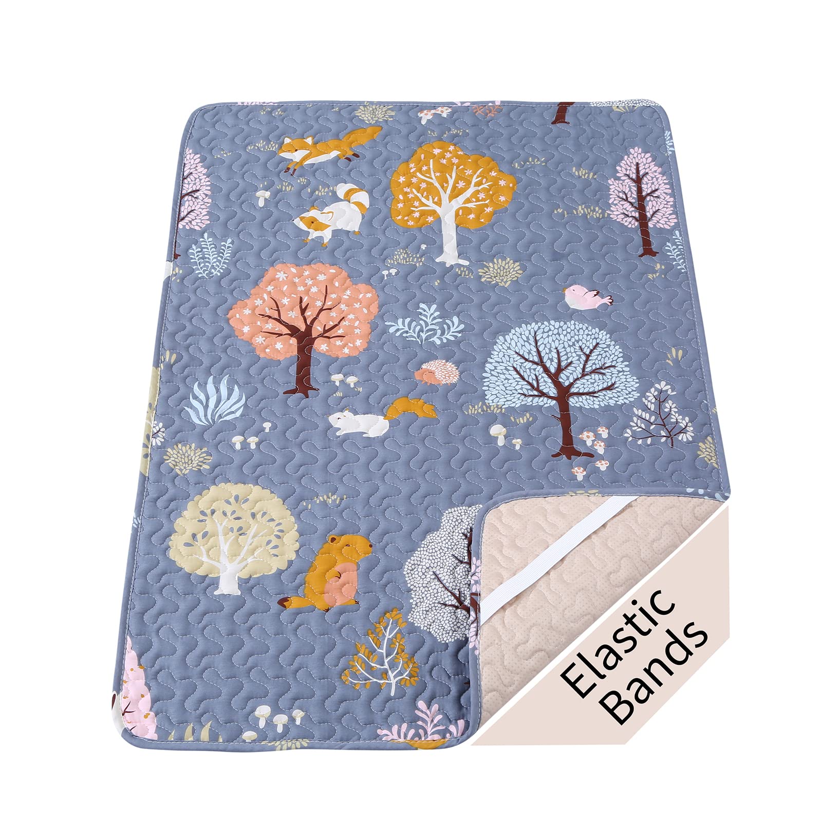 Padded Pack n Play Sheets Breathable Thick Pack and Play Mattress Pad | Quilted 