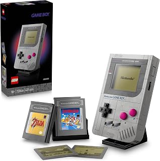 LEGO Super Mario Game Boy 72046 | Set for Adults, Nintendo Display Model Kit, 2 Cartridges & Lenticular Screens, Gaming Merch, Gift Idea, 421 Pieces