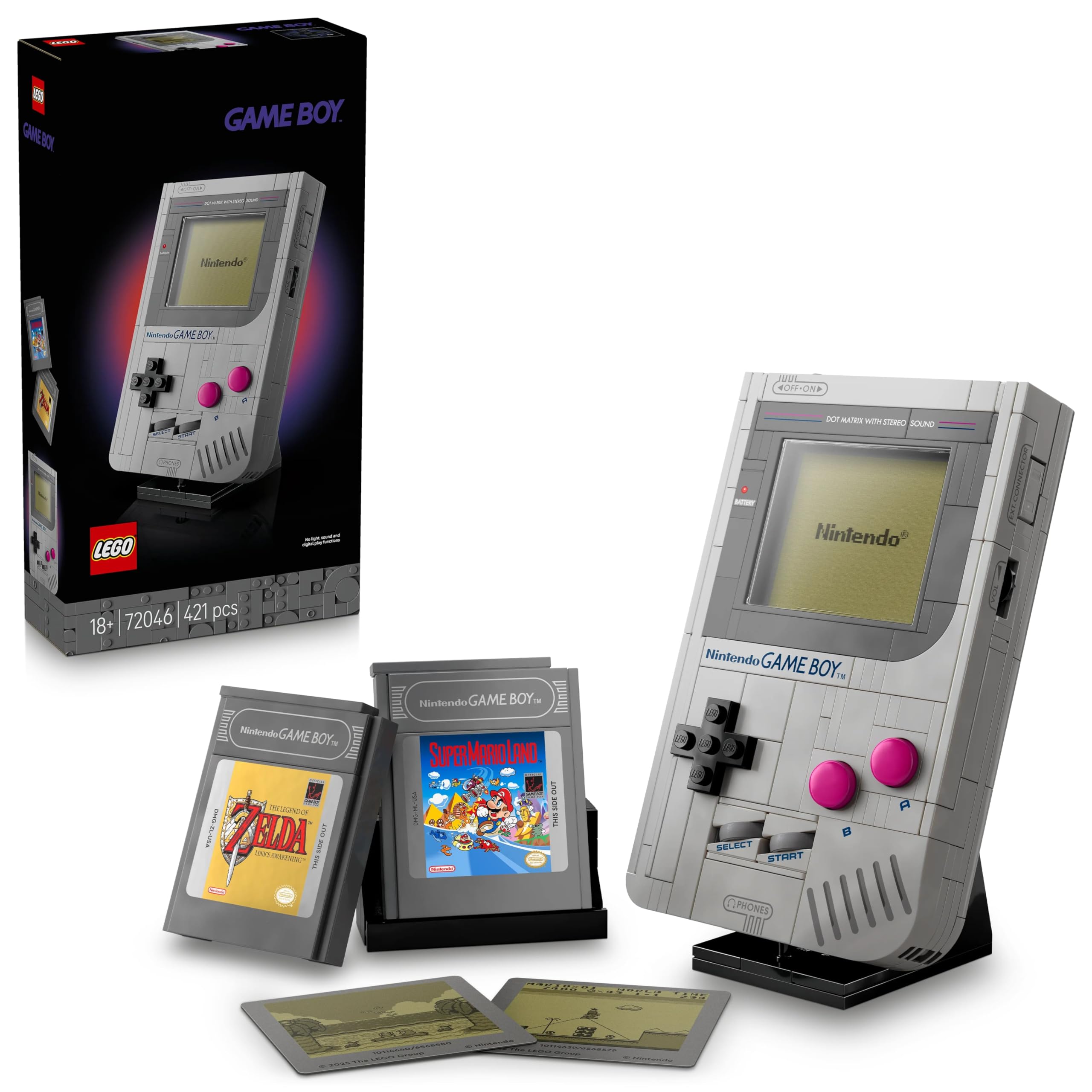 LEGO Super Mario Game Boy 72046 | Set for Adults, Nintendo Display Model Kit, 2 