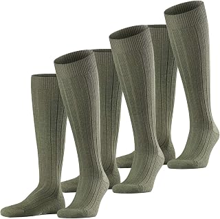 FALKE Men's Airport Long Socks Wool Cotton Breathable