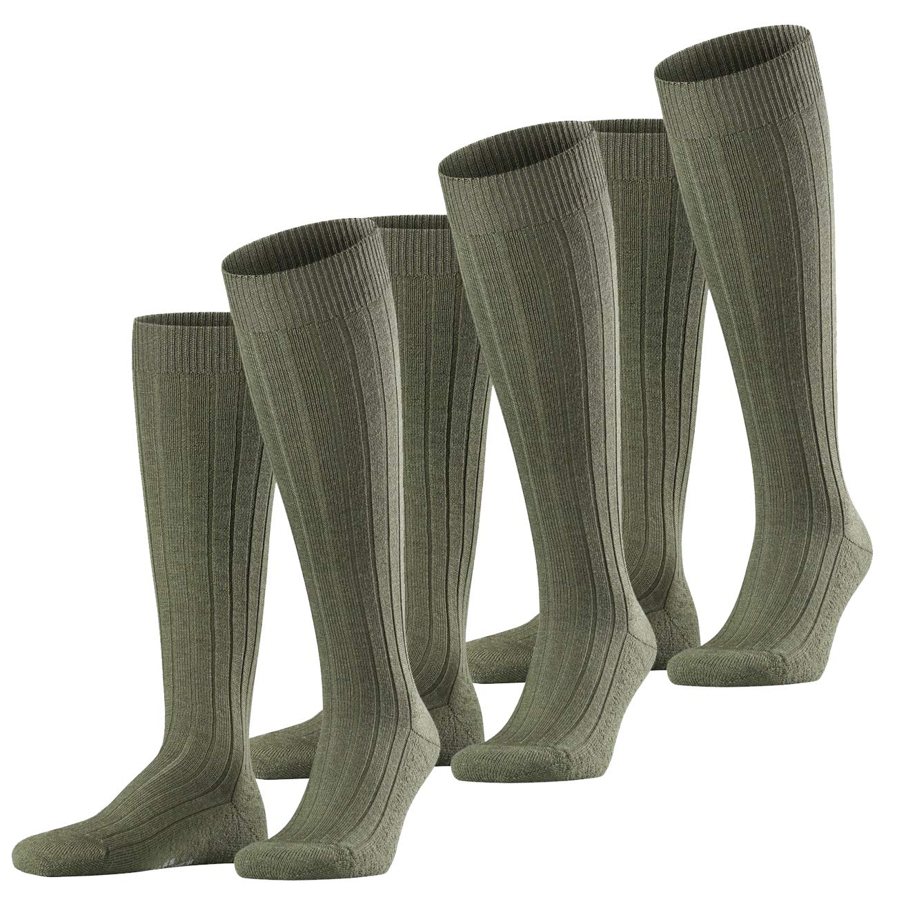 FALKE Men's Airport Long Socks Wool Cotton Breathable