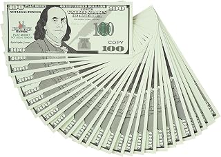Play Money - 200Pcs $100 Bills Pretend Money for Kids, Kids Banking Toy | Great for pretend banks, stores, classrooms, and educational activities with 200 play money bills