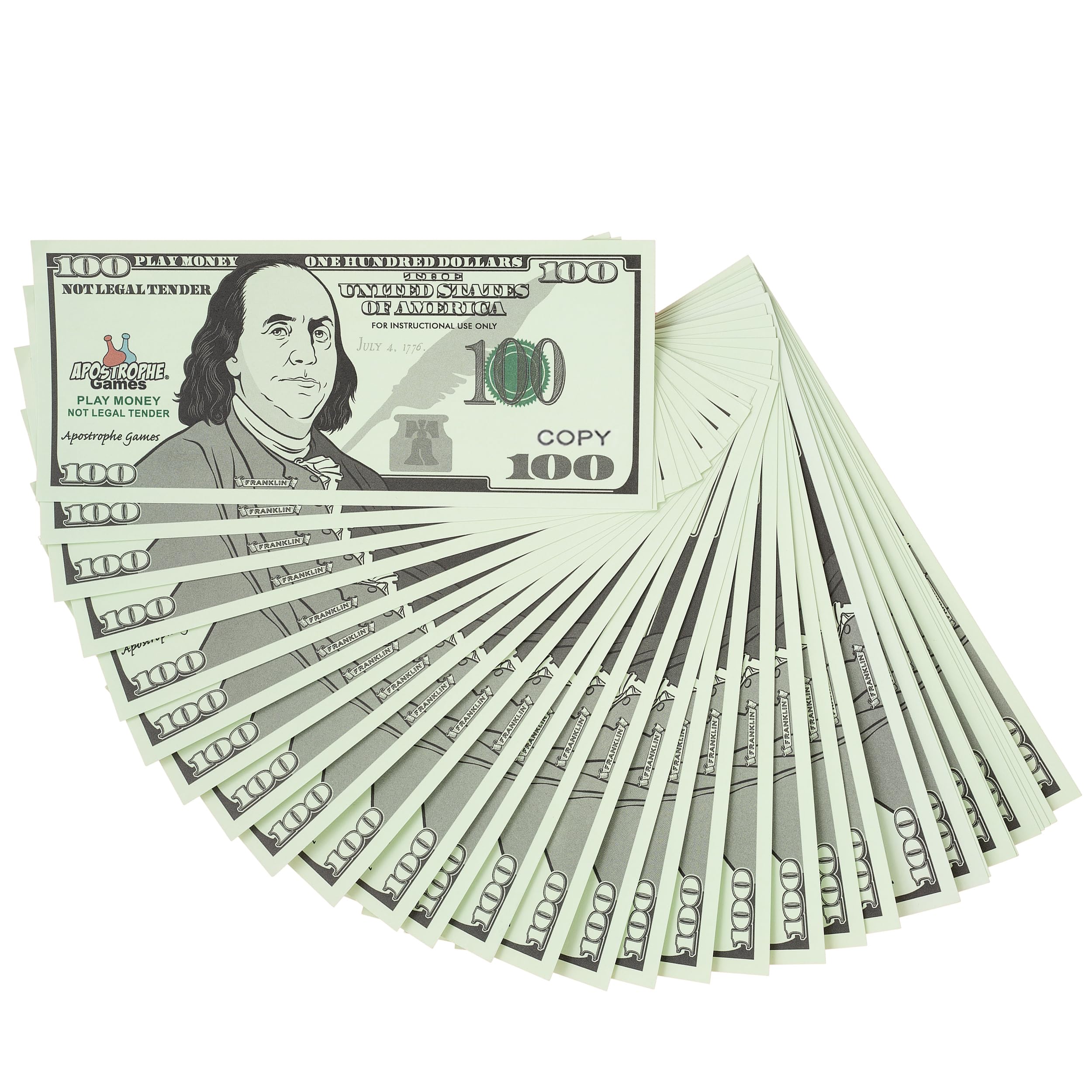 Play Money - 200Pcs $100 Bills Pretend Money for Kids, Kids Banking Toy | Great 