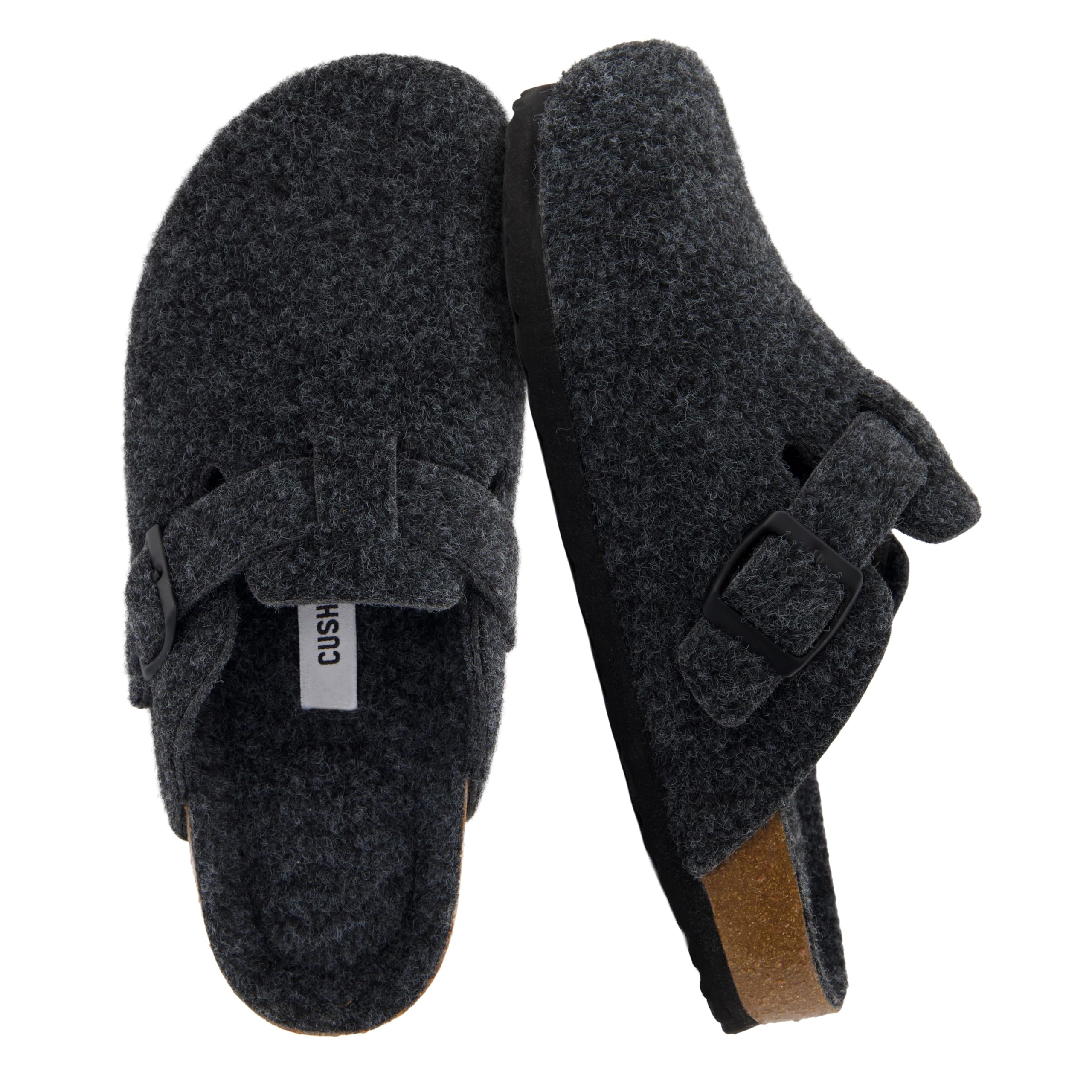 CUSHIONAIRE Women's Hana Clogs with Cork Footbed and Comfort Large Widths Availa