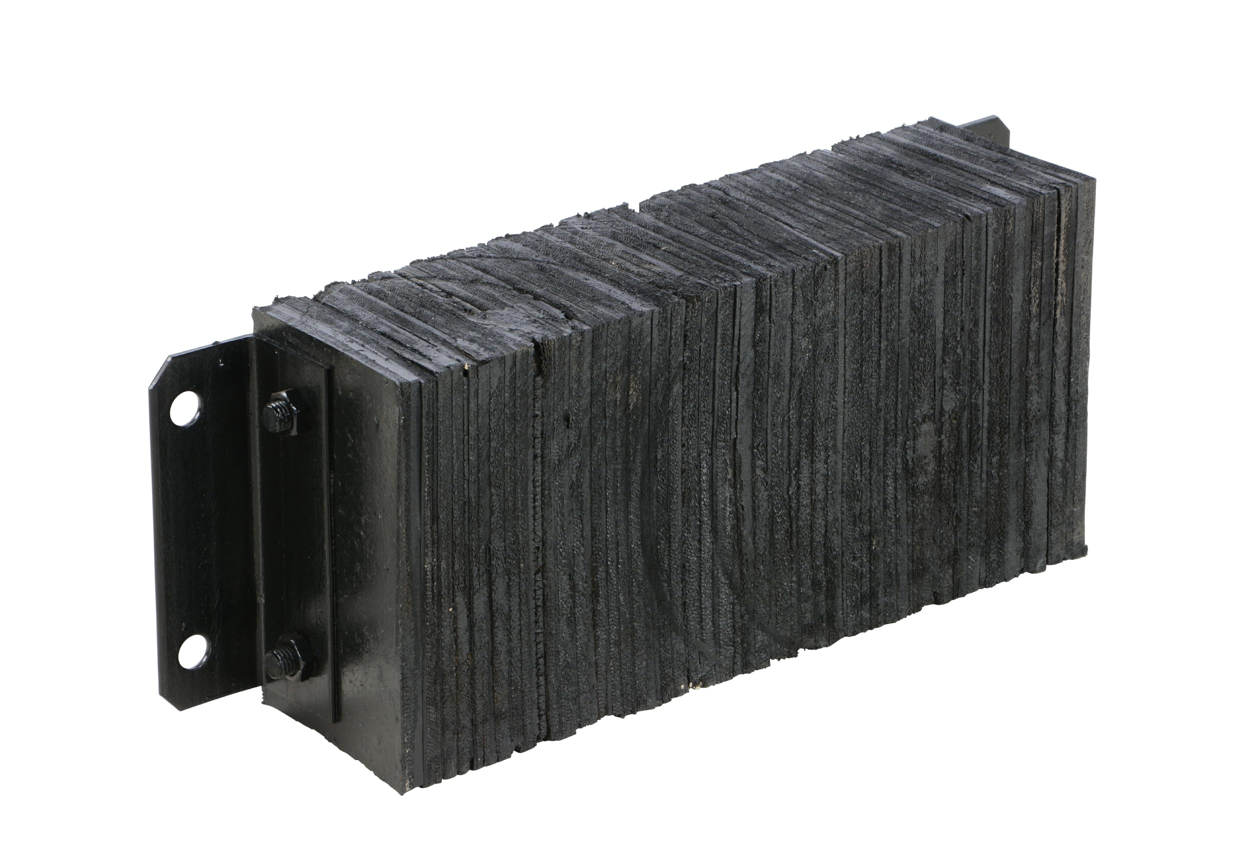 Vestil 1224-4.5 Laminated Rubber Dock Bumper 12 In. x 24 In. x 4-1/2 In. Black