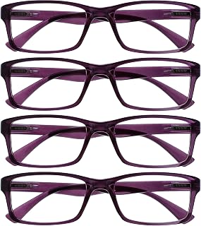 OPULIZE Purple Value Readers 4 Pack Designer Style Men Women Rrr92-5 +2.00-88 g