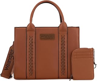 Wrangler トートバッグ レディース ウエスタンパース ハンドバッグ サッチェル トップハンドル カードホルダー付き