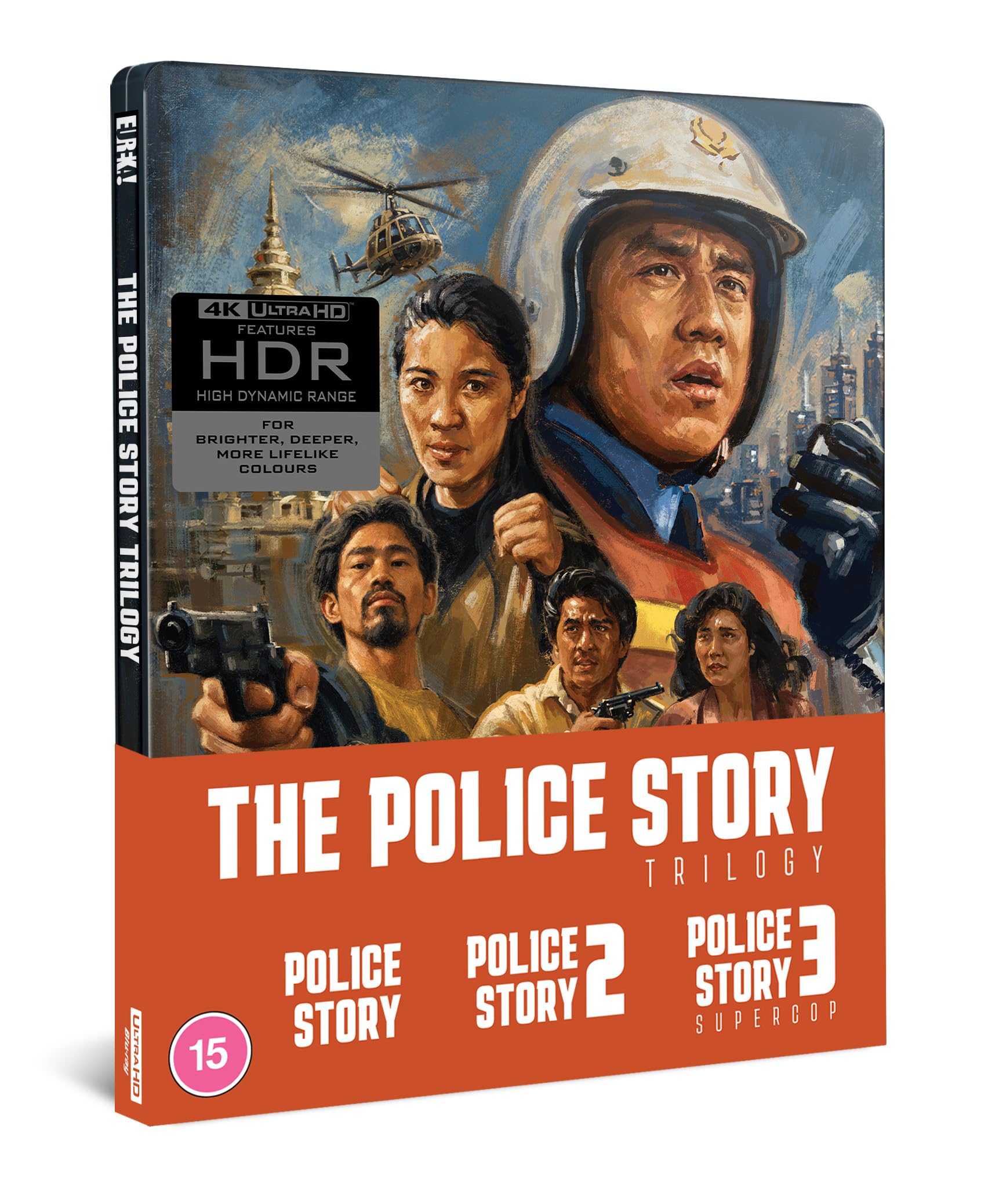 THE POLICE STORY TRILOGY (Eureka Classics) LIMITED EDITION 3-Disc 4K Ultra HD St