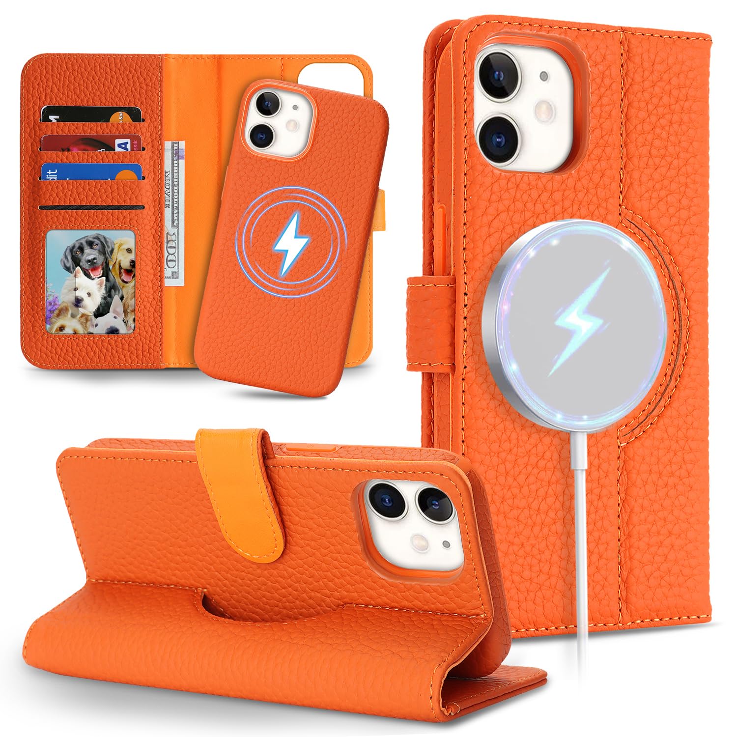 SailorTech Phone Case for iPhone 11 Genuine Leather Case with Card Slots Support