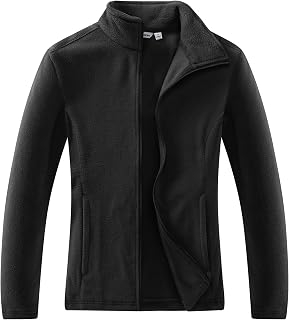 Outdoor Ventures Women's Lightweight Warm Zip Up Long-Sleeve Soft Polar Fleece Jacket for Fall Winter