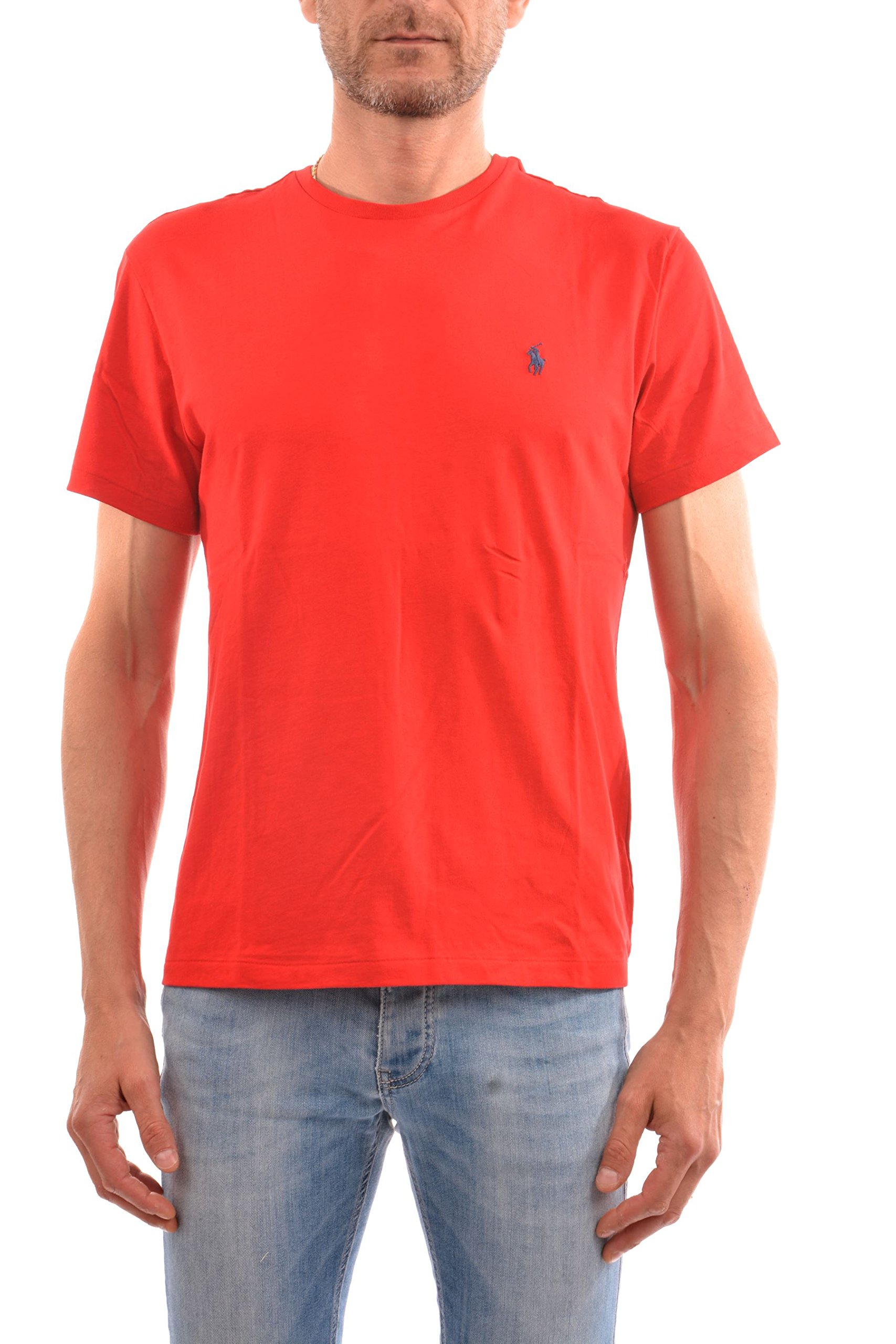 Polo Ralph Lauren Men's Classic Fit Short Sleeve T-Shirt Red Medium