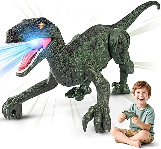 Dinosaur Toys for Kids, 2.4GHz Remote Control Dinosaur with Walking | Realistic Sounds, Demo Mode, Rechargeable Jurassic Toys for 3-5, 5-7, 8-12, Birthdays, Parties, Christmas, Children’s Day