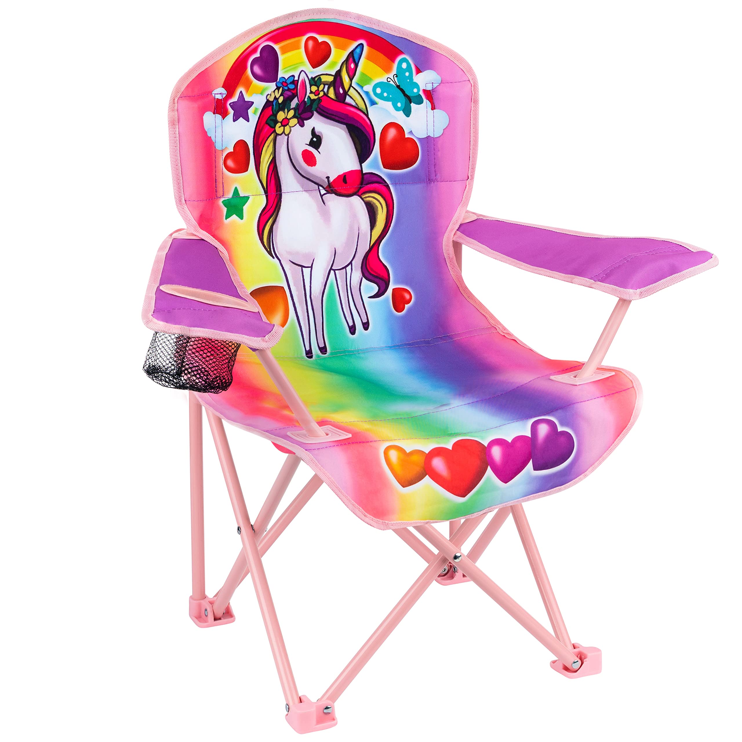 Toy To Enjoy Outdoor Unicorn Kids Camping Chair - Foldable Children’s Chair for 