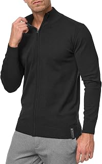 Indicode Men´s Lau Cardigan | Open Top with High Neck in 80% Cotton