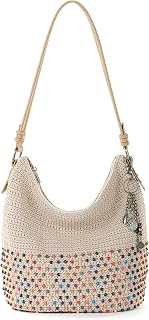 The Sak Sequoia Hobo Bag - ハンドクロシェ ラージ レディース パース 日常 & 旅行 用 - 丈夫なハンドバッグ&トート ジッパーポケット付き