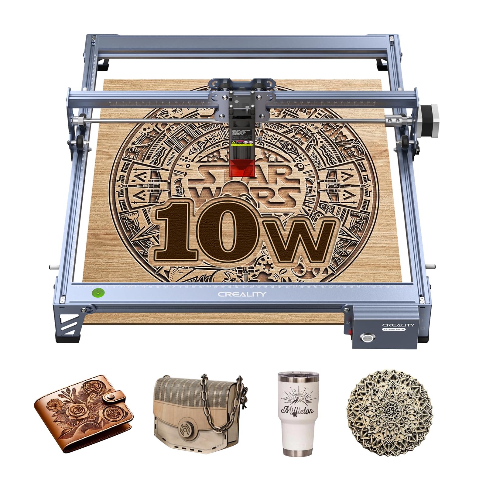 Creality Laser Engraver Machine 10W Output Power, 72W DIY Laser Engraving Machin