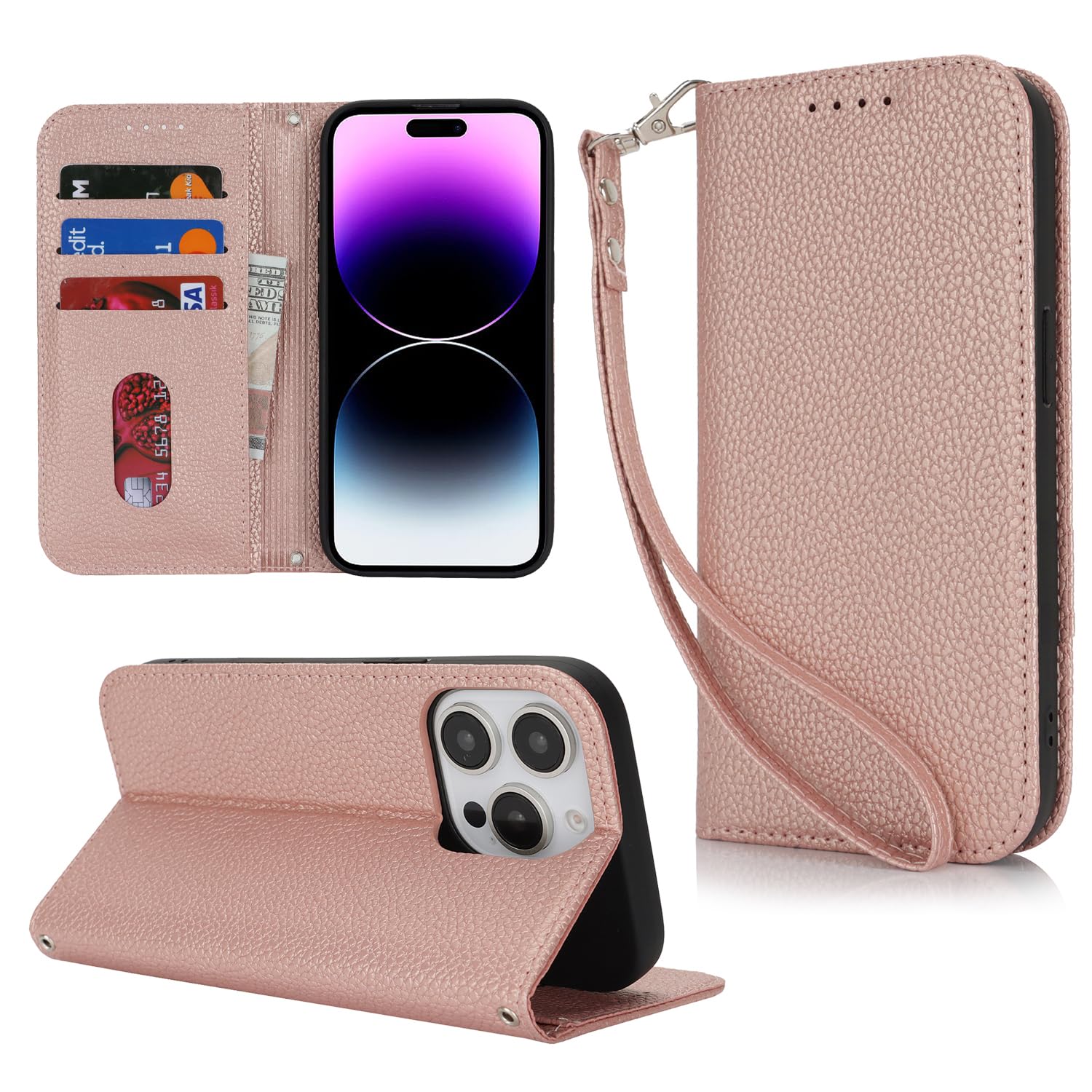 [Hamany] Compatible iPhone 15 Pro Max Case Notebook Type iPhone 15 Pro Max