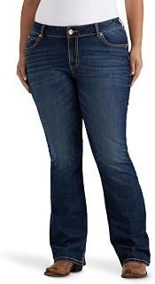 Wrangler Women's Retro Mae Mid Waist Stretch Bootcut Jeans